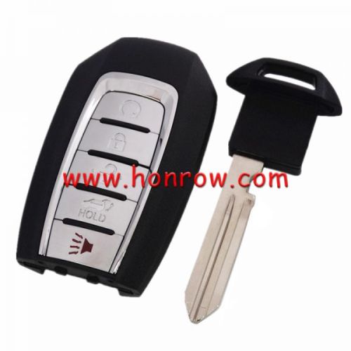 For Nissan 4+1 button remote key blank