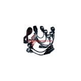 Full Set 8 pcs OBD EOBD OBD2 OBDII 2 II Car Diagnostic Scanner Reader Tester Tool Auto Connector Adapter Cable