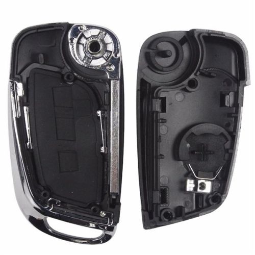 For Original Peu 3 button modified flip remote key blank with VA2 307 Blade- 3Button -Trunk- With battery place (No Logo)used for model New DS remote control