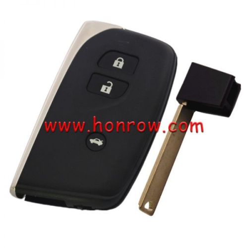 For Lexus 3 Button smart remote key blank TOY12
