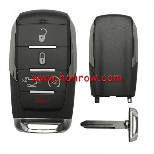For Chrysler 4+1 button flip remote key shell