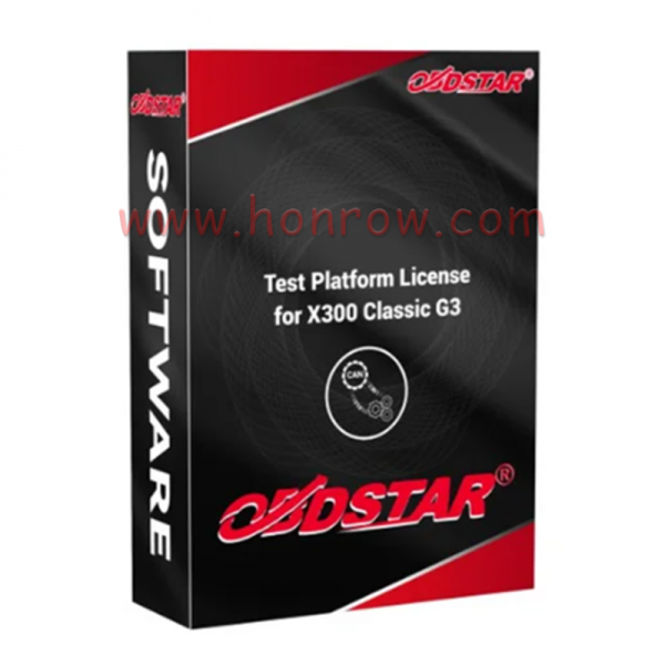 Test Platform License Software for OBDSTAR X300 Classic G3 /keymaster G3 Dash Board/ E-CAR ABS/Gear Lever/A/C panel/E-CAR BSG/E-CAR MHEV/E-CAR AUDIO/E-CAR EBA