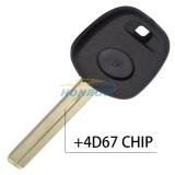 For Le transponder key with 4D67 chip（Long Blade）