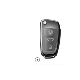 For Audi TPU protective key case  black color  MOQ:5pcs