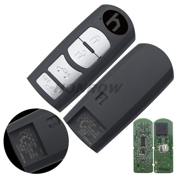For Original Maz 4 button remote key with 315Mhz PCF7953P(HITAG Pro) Chip CMIIT ID:2011DJ5486  Model: SKE13E-01