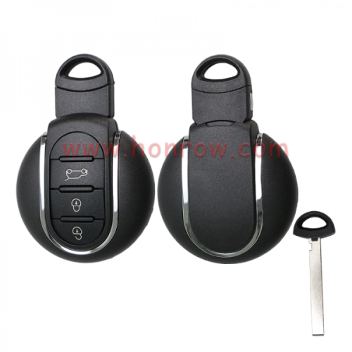 For Aftermarket BMW Mini Cooper 3 button remote key shell without logo