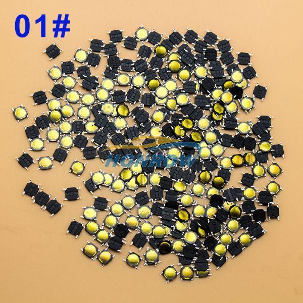 For Muti-function remote key button, PCB button. It is easy for locksmith engineer to use. 1#  The button is sold in a pack of 10 only,  w4.83*h0.76*d4.87