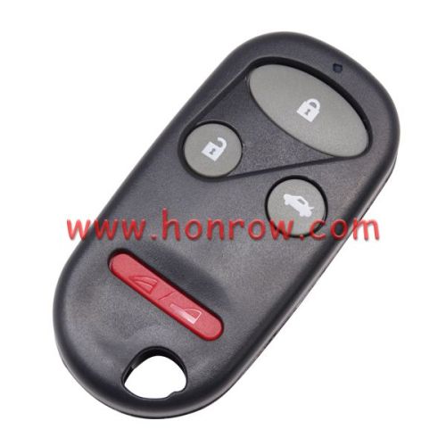 For Ho 3+1 button remote key blank with Red Panic (Without Logo)