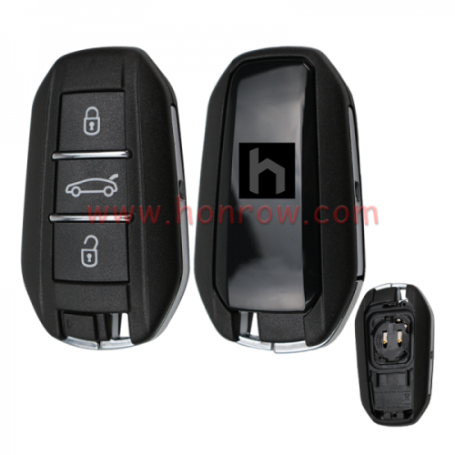 For Original Peugeot 3 button remote  Key Shell with VA2 blade