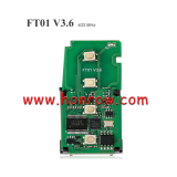 For Toy keyless go smart remote key PCB Board 0020C 8A CHIP 433/434MHz For Toyota Camry Corolla 2014 GCC P4[00 00 88 88] Transponder ID:TMS37200