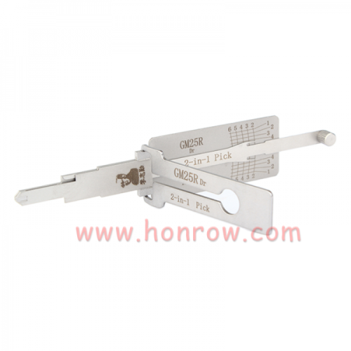 Lishi Tool GM25R Dr 2-in-1 pick  Lishi style  2 in 1 lock pick and decoder locksmith tool used for US old Buick Chevrolet
