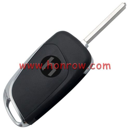 Original For Peugeot 3 button modified flip remote key blank with VA2 307 Blade- 3Button -Trunk- With battery place used for model New DS remote control