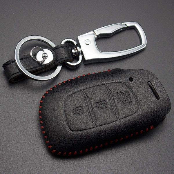 For Hyundai 3 button key cowhide leather case for MISTRA