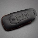 For Ford 3 button key cowhide leather case