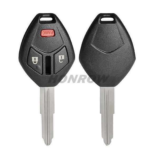 For high quality Mitsubishi 2+1 button remote key blank with right blade enhanced version