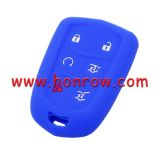For Cadillac 6 button silicon case (blue color moq 100  )