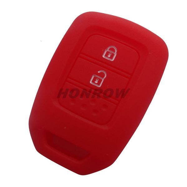 For Honda 2 button Silicone case (Red color) (MOQ:50pcs)