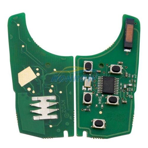 For Chevrolet 5 button remote key with 433mhz PCF7937E Chip