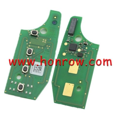 For Original Fiat 500X tipo 3 button Flip remote key 4A HITAG AES 433mhz SIP22 blade