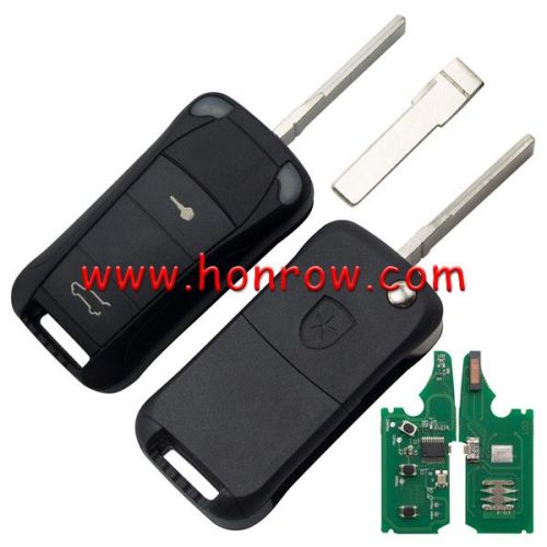 KYDZ For Por Cayenne 2 button flip remote  key with ID46 Chip and 433Mhz