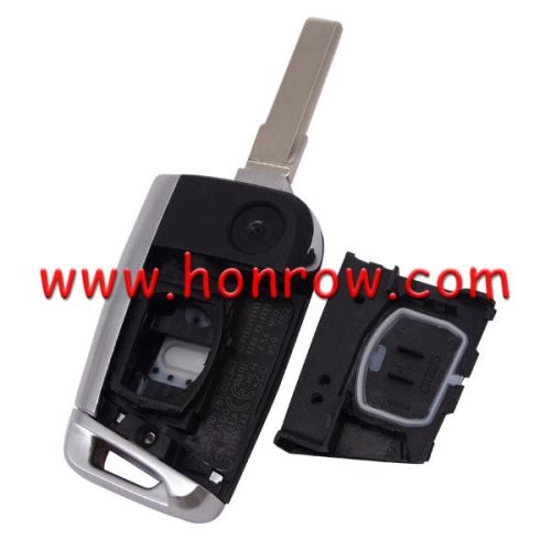 For VW Gof7 3 button remote key shell with Hu66 blade