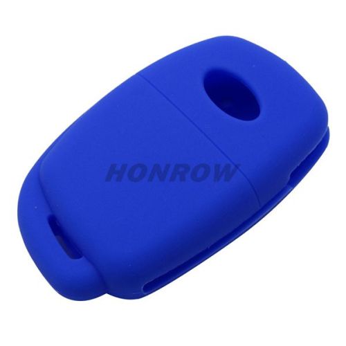 For Hyundai 3 button Silicone case blue MOQ:50PCS