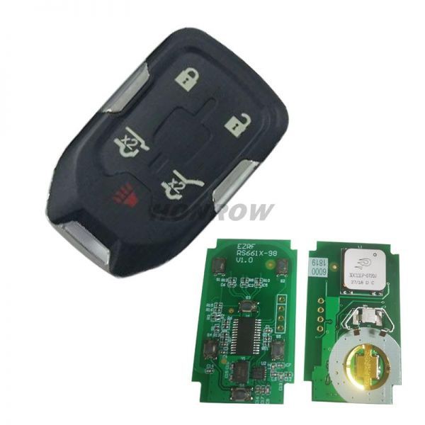 For GMC Yukon /Sierra 5 button smart key  with 315Mhz FCCID:HYQ1AA CMIT ID:2013DJ6723 PN:13580804/13508280 For 2015-2018 GMC Yukon 2015-2016 GMC Sierra