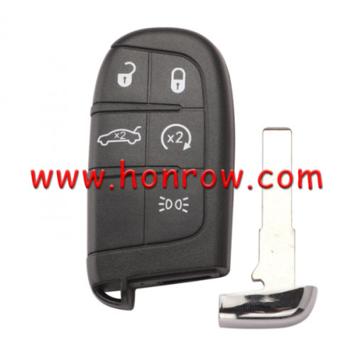 For Fiat 5 button remote key shell with SIP22 Blade