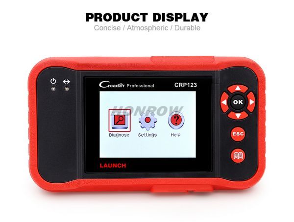 LAUNCH CRP123 OBD2 EOBD automotive scanner ABS Airbag SRS Transmission Engine Car Diagnostic Tool Multilingual free update