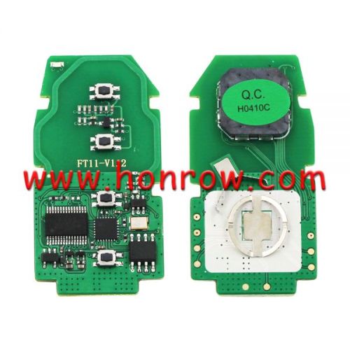For Toyota 3+1 button RAV4 Avalon Lonsdor FT11-H0410C Smart Keyless Go Remote Key Board with 433.58/434.42MHz 8A P4 :91 00 AA AA         91 00 A9 A9