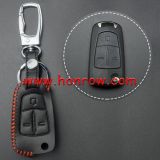 For Opel 3 button key cowhide leather case
