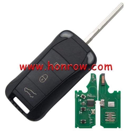 KYDZ For Por Cayenne 3 button flip remote  key with ID46 Chip and 433Mhz