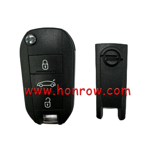 For Opel 3 button remote  Key Shell with HU83 407 blade TRUCK BUTTON