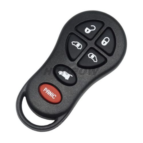 For Chry 5+1 Button remote key blank with red panic