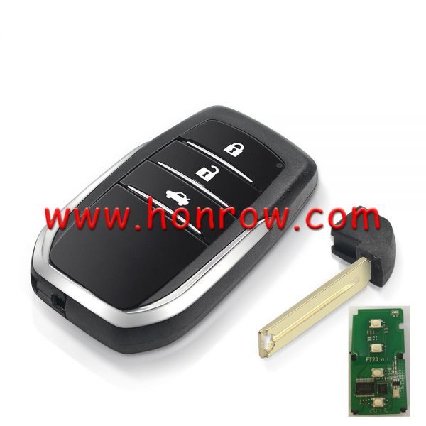 For Toy 3 button Keyless Smart Remote Key with 4D-ID71 Chip 315Mhz Board 7930 for Toy Prado Land Cruiser Car Intelligent Remote Key