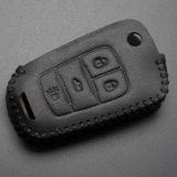 For Buick 3+1 button  button key cowhide leather case used for Regal 09-14  for Chevrolet, for Cruze, for AVEO, for CAPTIVA, for Malibu,ect.
