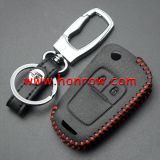 For Chevrolet 2 button key cowhide leather case.