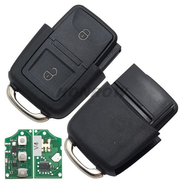 For VW 2 Button remote control 1JO959753 N 433MHZ