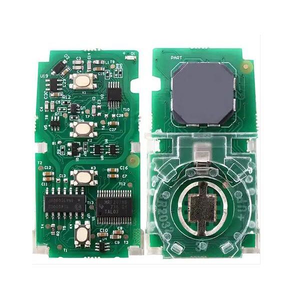 For Toy keyless go smart remote key PCB Board 0410 8A CHIP 433/434MHz P4 [91 00 A9 A9] Page 1：AA Compatible Part Number 8990H-42170 8990H-42190 8990H-07040