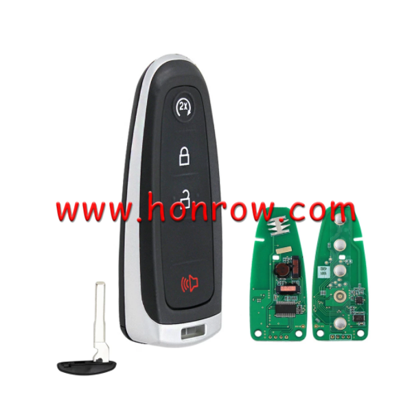 For Ford 3+1 button keyless remote key with PCF7953 AC1500 chip-434mhz ASK model FCCID:M3N5WY8609