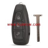 For Original Ford 3 button Keyless fiesta Remote key with 433Mhz ID49 PCF7953P chip J1BT-15K601-AD or AA. Original PCB+Aftermarket shell.
