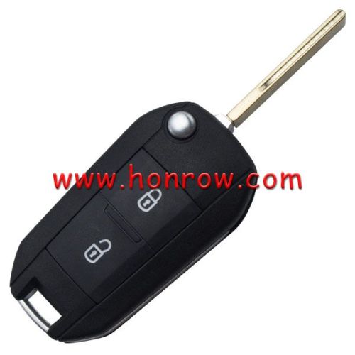 For Peu  2 button remote key blank with 407 Key blade