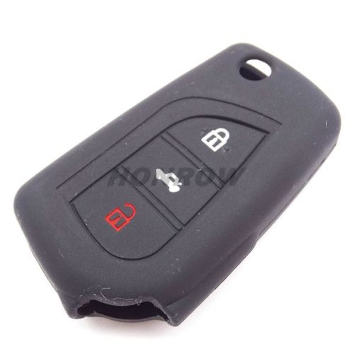 For Toyota 3 button silicon case Black Color (MOQ 5pcs)