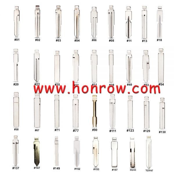 KEYDIY Key Blade 175Pcs/Set 35 Type and 200pcs pins