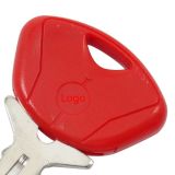 For BM Motorcycle transponder key blank with red color