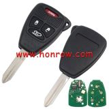 For Chrysler 3+1 button remote key with 433Mhz Two model FCCID-M3N5WY72XX (2004-2007)  FCCID:OHT692427AA (2006-2010) for you can choose