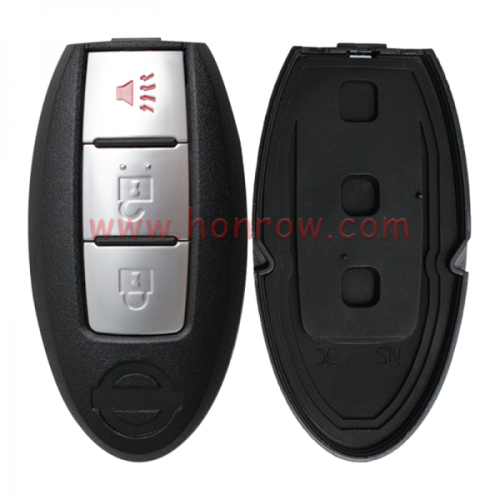 For Nissan 3+1 button remote key blank with emergency blade