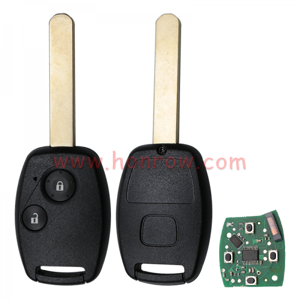 For Honda Accord Sedan Pilot Civic CRV 2 button remote key with 313.8Mhz ID46 chip FCCID :KR55WK49308