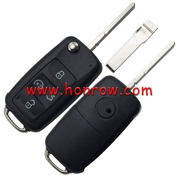 For V 4 button flip remote  key blank