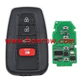 For Toyota 3+1 button RAV4 Avalon Lonsdor FT11-H0410C Smart Keyless Go Remote Key Board with 433.58/434.42MHz 8A P4 :91 00 AA AA         91 00 A9 A9